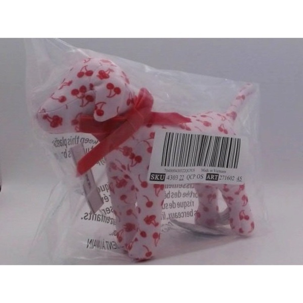 VS Pink - Pink Cherry Dog Stuffed Dog, BRAND NEW IN‎ BAG